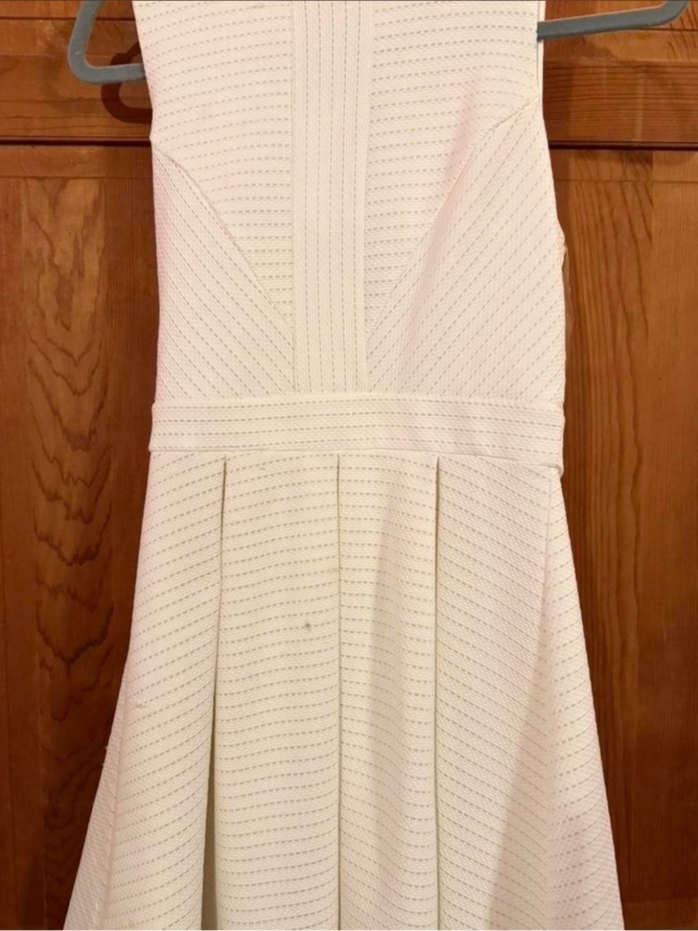 Francesca's Cream Sleeveless Dress